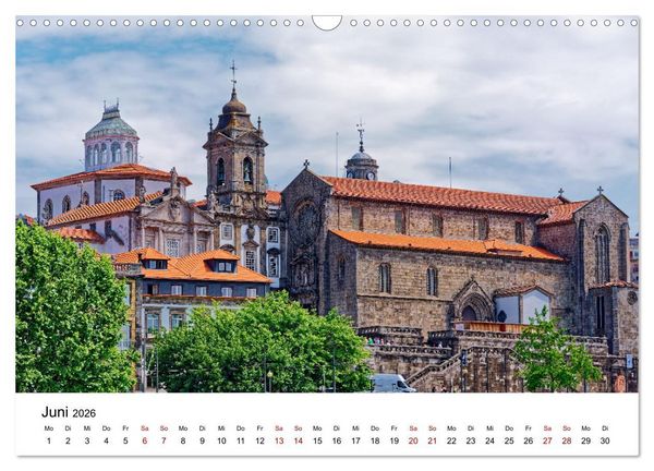 Produktbild: Porto und Gaia - Ausblicke und Einsichten (Wandkalender 2026 DIN A3 quer), CALVENDO Monatskalender