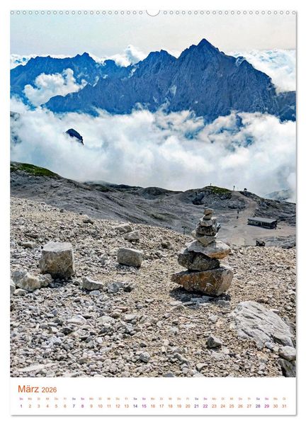 Produktbild: Gl&uuml;cksgef&uuml;hle auf dem Berg - Highlight Zugspitze (hochwertiger Premium Wandkalender 2026 DIN A2 hoch), Kunstdruck in Hochglanz