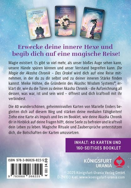 Produktbild: Die Magie der Akasha Chronik - Das Orakel - 40 Orakelkarten und 160-seitiges Booklet
