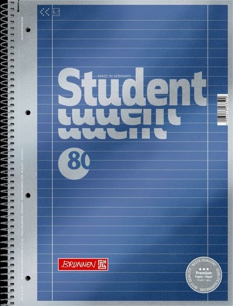 Produktbild: Brunnen Brunnen Collegeblock Premium Student A4 liniert