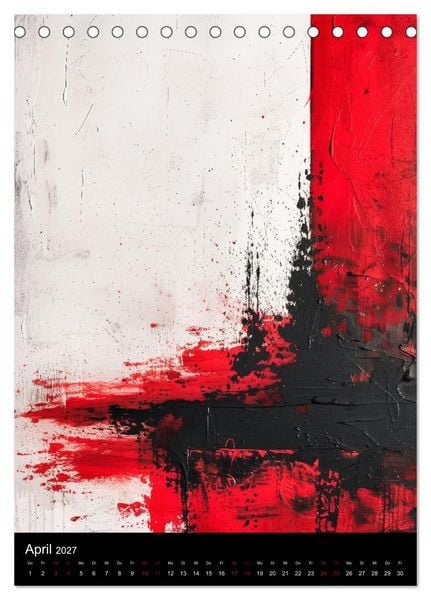 Produktbild: Abstrakte KI-Kunst (Tischkalender 2027 DIN A5 hoch), CALVENDO Monatskalender