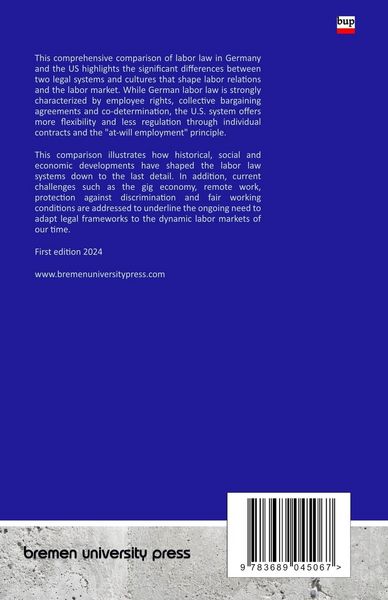 Produktbild: Differences in labor law between Germany and the USA