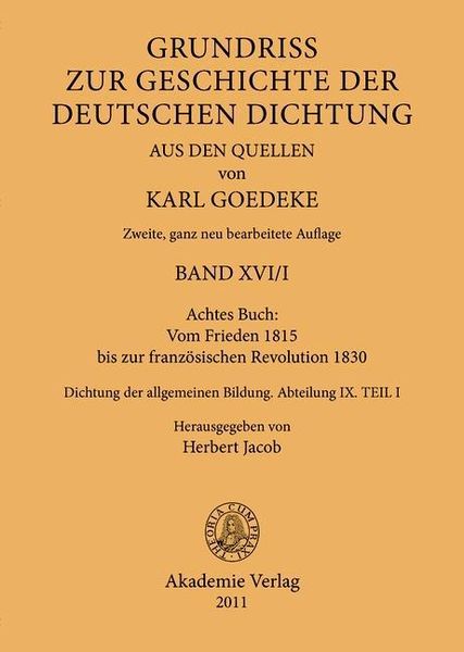 Produktbild: Achtes Buch: Vom Frieden 1815 bis zur franz&ouml;sischen Revolution 1830