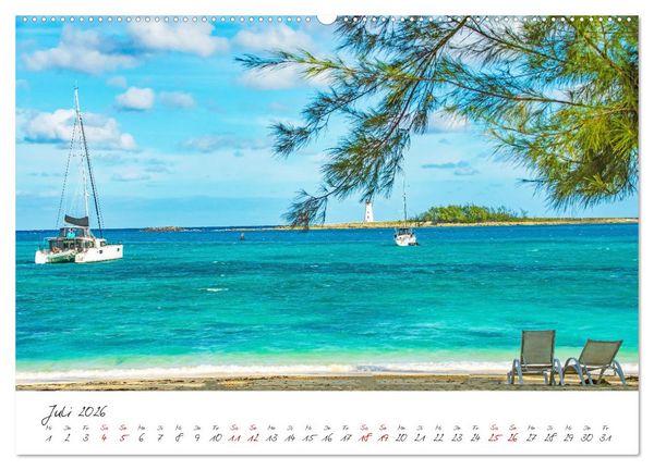 Produktbild: Nassau - Stadt mit karibischem Flair (hochwertiger Premium Wandkalender 2026 DIN A2 quer), Kunstdruck in Hochglanz