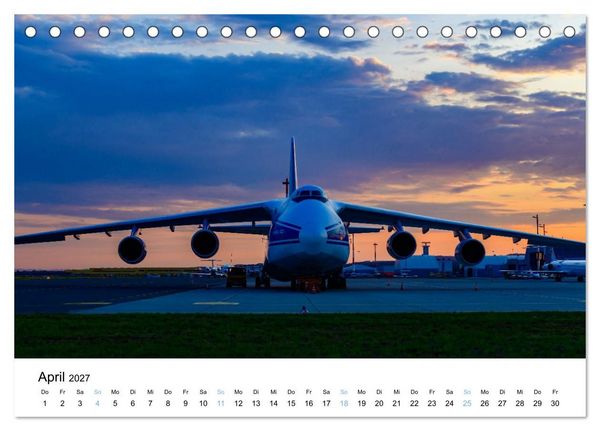 Produktbild: Air Cargo - Frachtflugzeuge, Giganten der L&uuml;fte (Tischkalender 2027 DIN A5 quer), CALVENDO Monatskalender