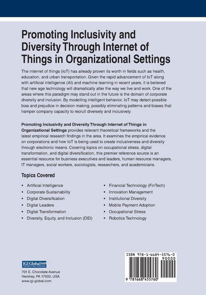 Produktbild: Promoting Inclusivity and Diversity Through Internet of Things in Organizational Settings