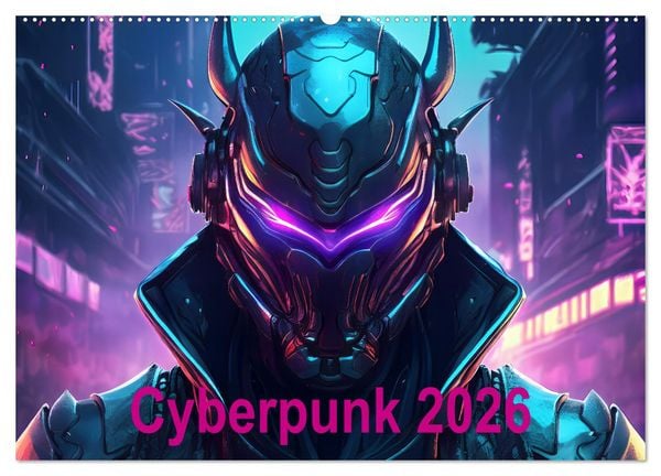 Produktbild: Cyberpunk (Wandkalender 2026 DIN A2 quer), CALVENDO Monatskalender