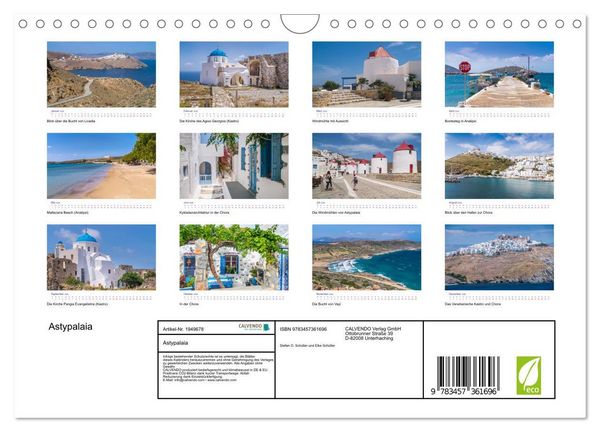 Produktbild: Astypalaia (Wandkalender 2026 DIN A4 quer), CALVENDO Monatskalender
