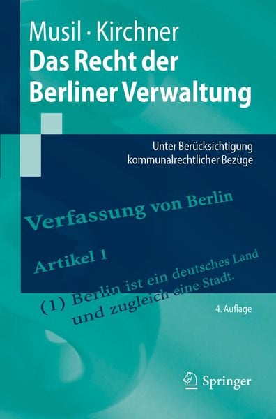 Produktbild: Das Recht der Berliner Verwaltung