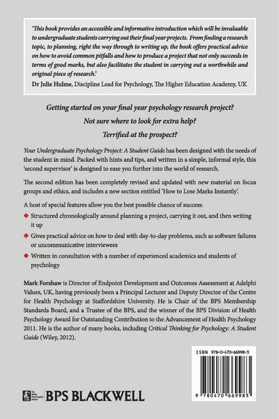 Produktbild: Your Undergraduate Psychology Project