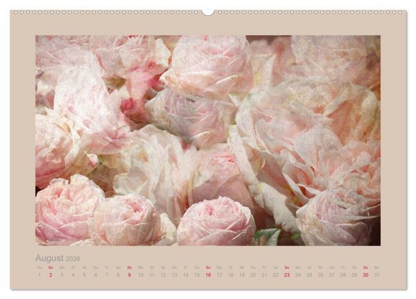 Produktbild: Romantische Rosen (Wandkalender 2026 DIN A2 quer), CALVENDO Monatskalender