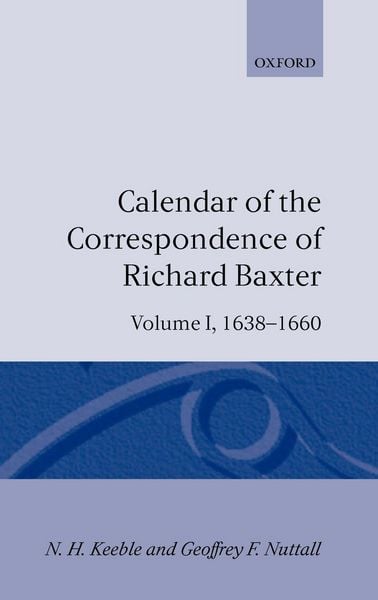 Produktbild: Calendar of the Correspondence of Richard Baxter