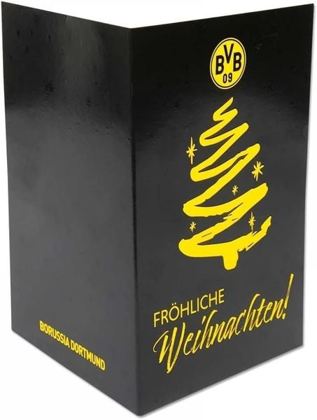 Produktbild: Borussia Dortmund BVB Weihnachtsgru&szlig;karte, 1 Stk