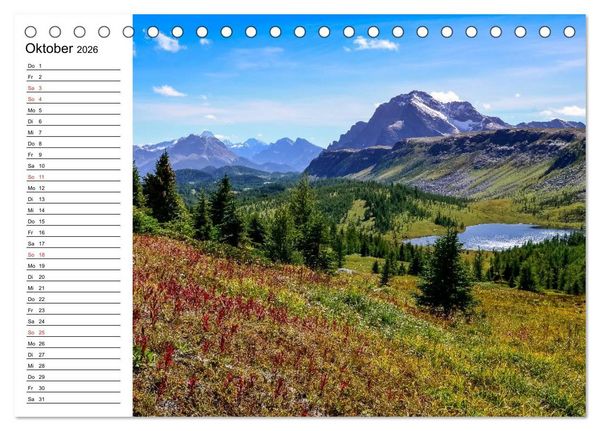 Produktbild: Alaska und Kanada (Tischkalender 2026 DIN A5 quer), CALVENDO Monatskalender