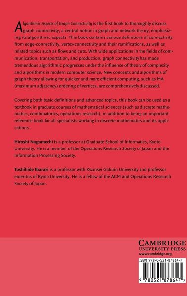 Produktbild: Algorithmic Aspects of Graph Connectivity