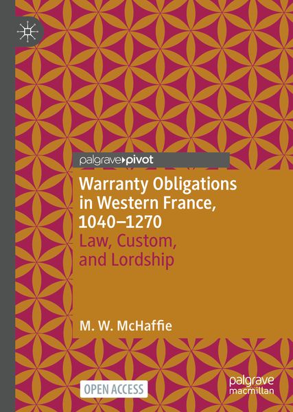 Produktbild: Warranty Obligations in Western France, 1040&ndash;1270