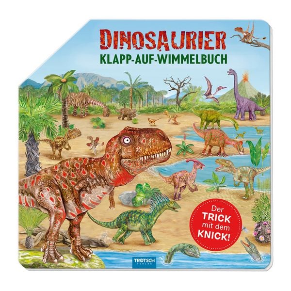 Produktbild: TR&Ouml;TSCH - Wimmelbuch Dinosaurier Klapp-auf-Wimmelbuch| Ab 3 Jahren