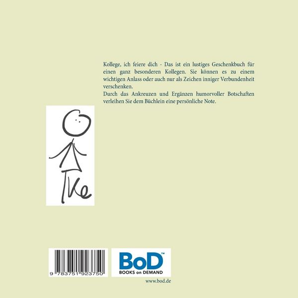 Produktbild: Kollege, ich feiere dich