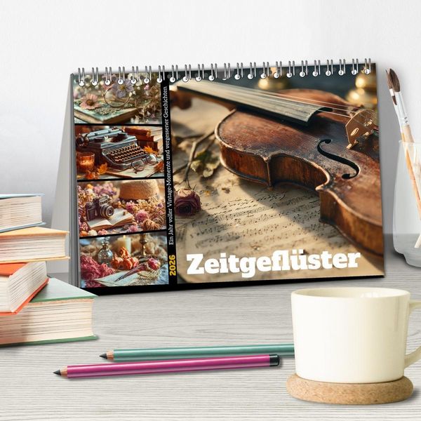 Produktbild: Zeitgefl&uuml;ster (Tischkalender 2026 DIN A5 quer), CALVENDO Monatskalender