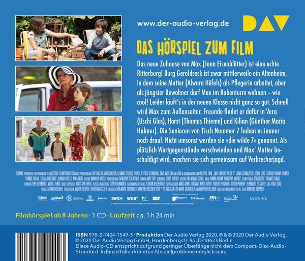 Produktbild: Max und die wilde 7 &ndash; Das Original-H&ouml;rspiel zum Film