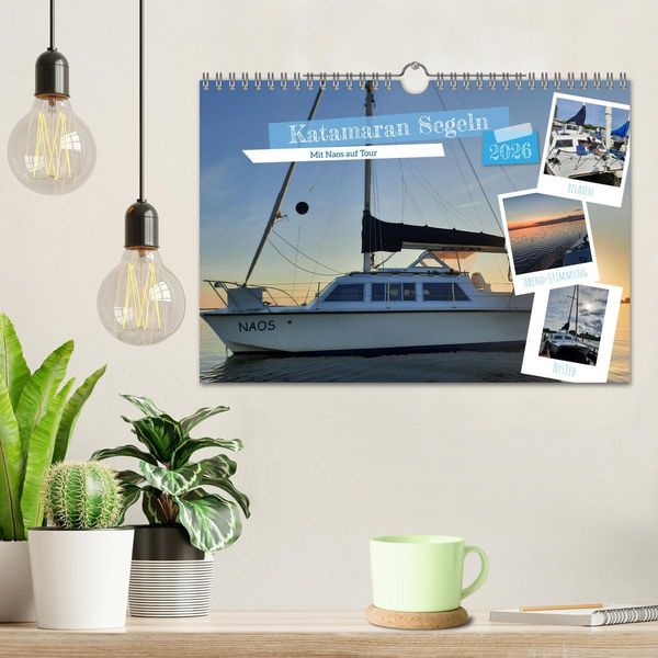 Produktbild: Katamaran Segeln - Mit Naos auf Tour (Wandkalender 2026 DIN A4 quer), CALVENDO Monatskalender