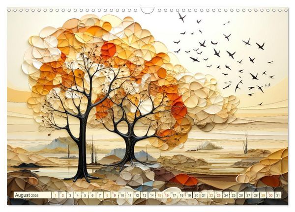 Produktbild: Baum Kunst (Wandkalender 2026 DIN A3 quer), CALVENDO Monatskalender