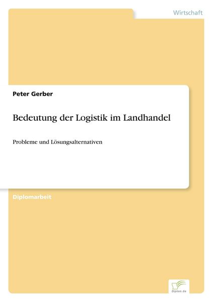 Produktbild: Bedeutung der Logistik im Landhandel