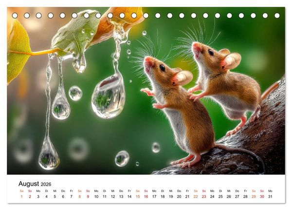 Produktbild: Tiere in ihrer Welt (Tischkalender 2026 DIN A5 quer), CALVENDO Monatskalender