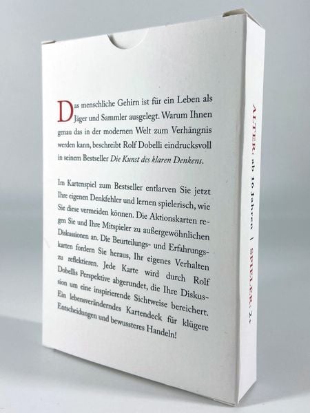 Produktbild: Die Kunst des klaren Denkens