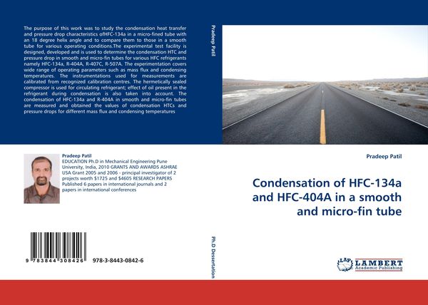 Produktbild: Condensation of HFC-134a and HFC-404A in a smooth and micro-fin tube