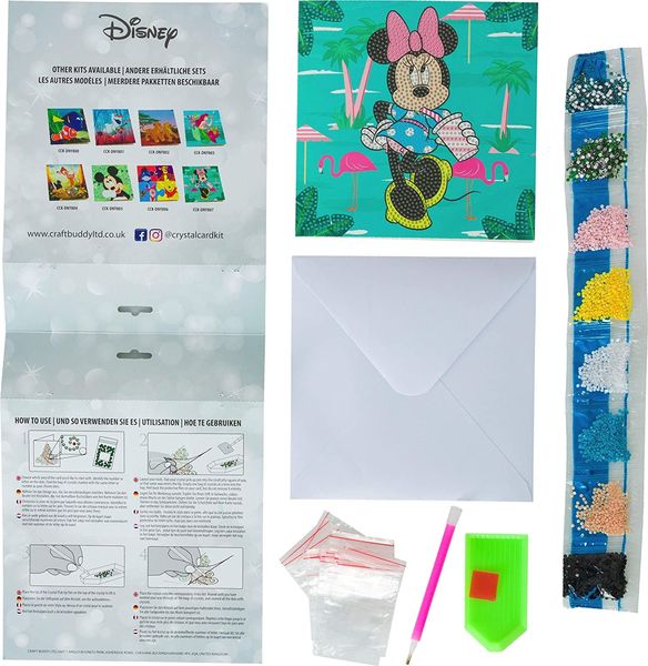 Produktbild: Craft Buddy CCK-DNY807 - Crystal Art, Minnie on Holiday,18x18cm, Multi