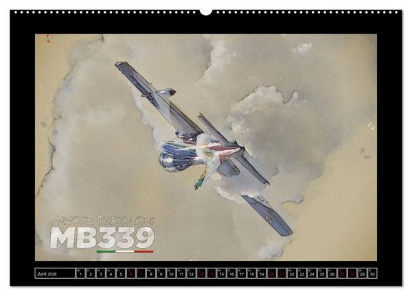Produktbild: Aero Action Art - Luftfahrt Kunst (hochwertiger Premium Wandkalender 2026 DIN A2 quer), Kunstdruck in Hochglanz