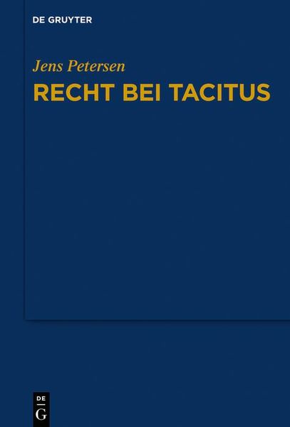 Produktbild: Recht bei Tacitus