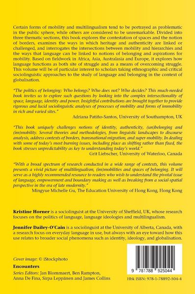 Produktbild: Multilingualism, (Im)mobilities and Spaces of Belonging