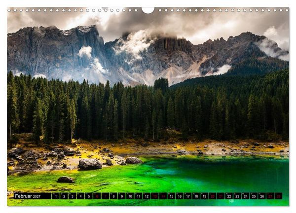 Produktbild: Bergseen in den Dolomiten (Wandkalender 2027 DIN A3 quer), CALVENDO Monatskalender