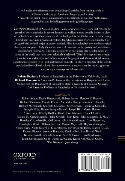 Produktbild: The Oxford Handbook of Sociolinguistics