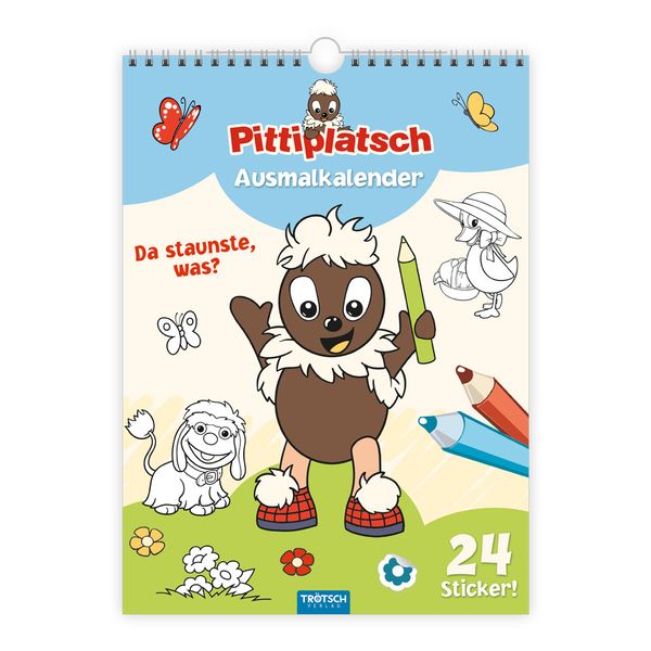 Produktbild: Tr&ouml;tsch Ausmalkalender immerw&auml;hrend Pittiplatsch