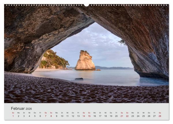 Produktbild: Neuseeland - Eine fotografische Rundreise von Nord nach S&uuml;d (Wandkalender 2026 DIN A2 quer), CALVENDO Monatskalender