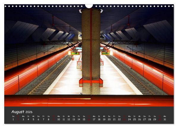 Produktbild: U-Bahn-Stationen des Westens (Wandkalender 2026 DIN A3 quer), CALVENDO Monatskalender
