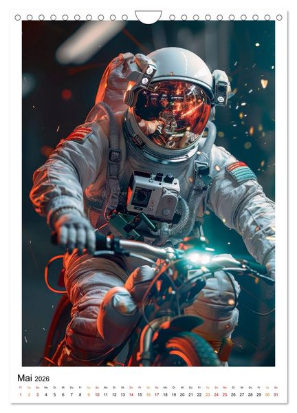 Produktbild: Astronauten - viel los im All (Wandkalender 2026 DIN A4 hoch), CALVENDO Monatskalender