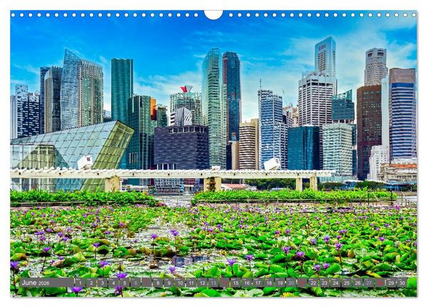 Produktbild: Singapore - Discover Central Area (Wall Calendar 2026 DIN A3 landscape), CALVENDO 12 Month Wall Calendar