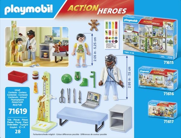Produktbild: PLAYMOBIL 71619 Kinderarzt mit Teddyb&auml;r