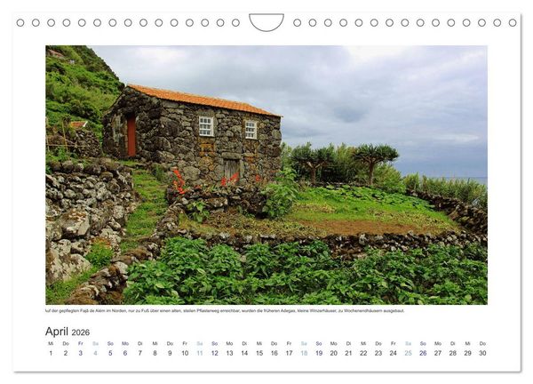 Produktbild: Azoren-Insel Sao Jorge &ndash; traumhafte Fajas auf dem gr&uuml;nsten Eiland Portugals (Wandkalender 2026 DIN A4 quer), CALVENDO Monatskalender