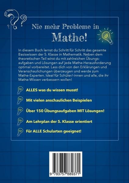 Produktbild: Nie mehr Probleme in Mathe - 5. Klasse