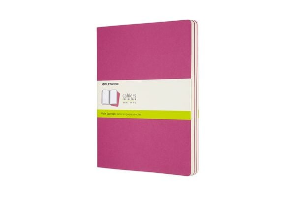 Produktbild: Moleskine Cahier XL, 3er Set, Blanko, Kinetisches Pink