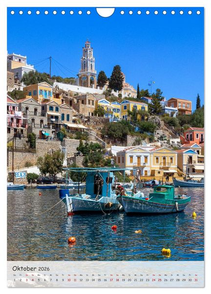 Produktbild: Rhodos und Symi, Insel der Schwammtaucher (Wandkalender 2026 DIN A4 hoch), CALVENDO Monatskalender