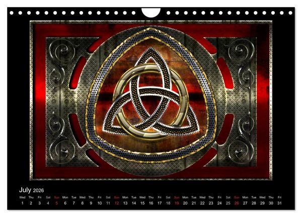 Produktbild: Celtic Symbols (Wall Calendar 2026 DIN A4 landscape), CALVENDO 12 Month Wall Calendar