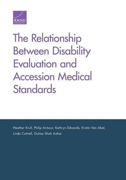 Produktbild: The Relationship Between Disability Evaluation and Accession Medical Standards