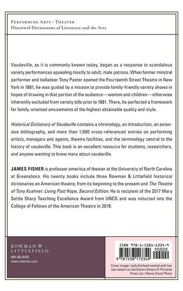 Produktbild: Historical Dictionary of Vaudeville