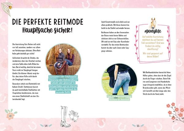 Produktbild: # ponylife &ndash; Mein Pferde-Mitmach-Journal von den Social-Media-Stars Lia und Lea